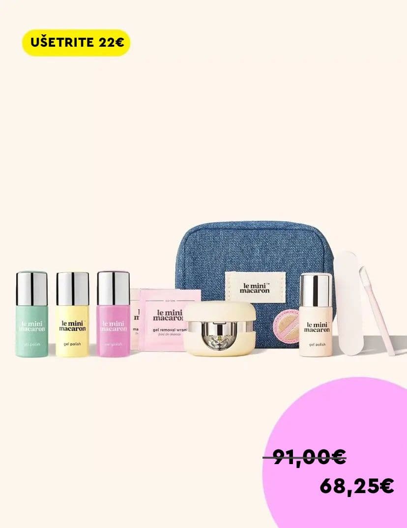 Zvýhodněný balíček - Sada na manikúru Travel kit + 3 gelové laky