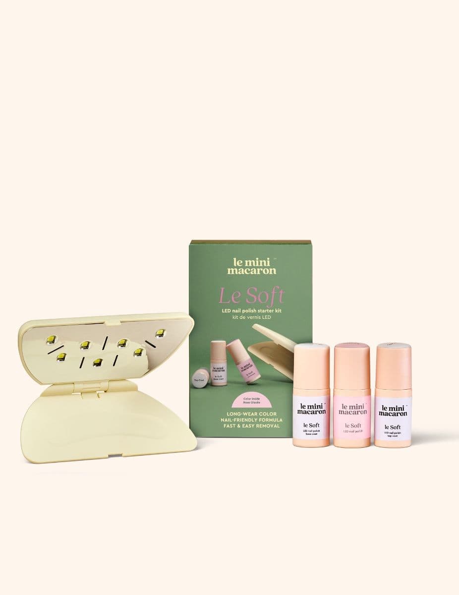 Sada na bio gelovou manikúru Le Soft starter Rose Glacée