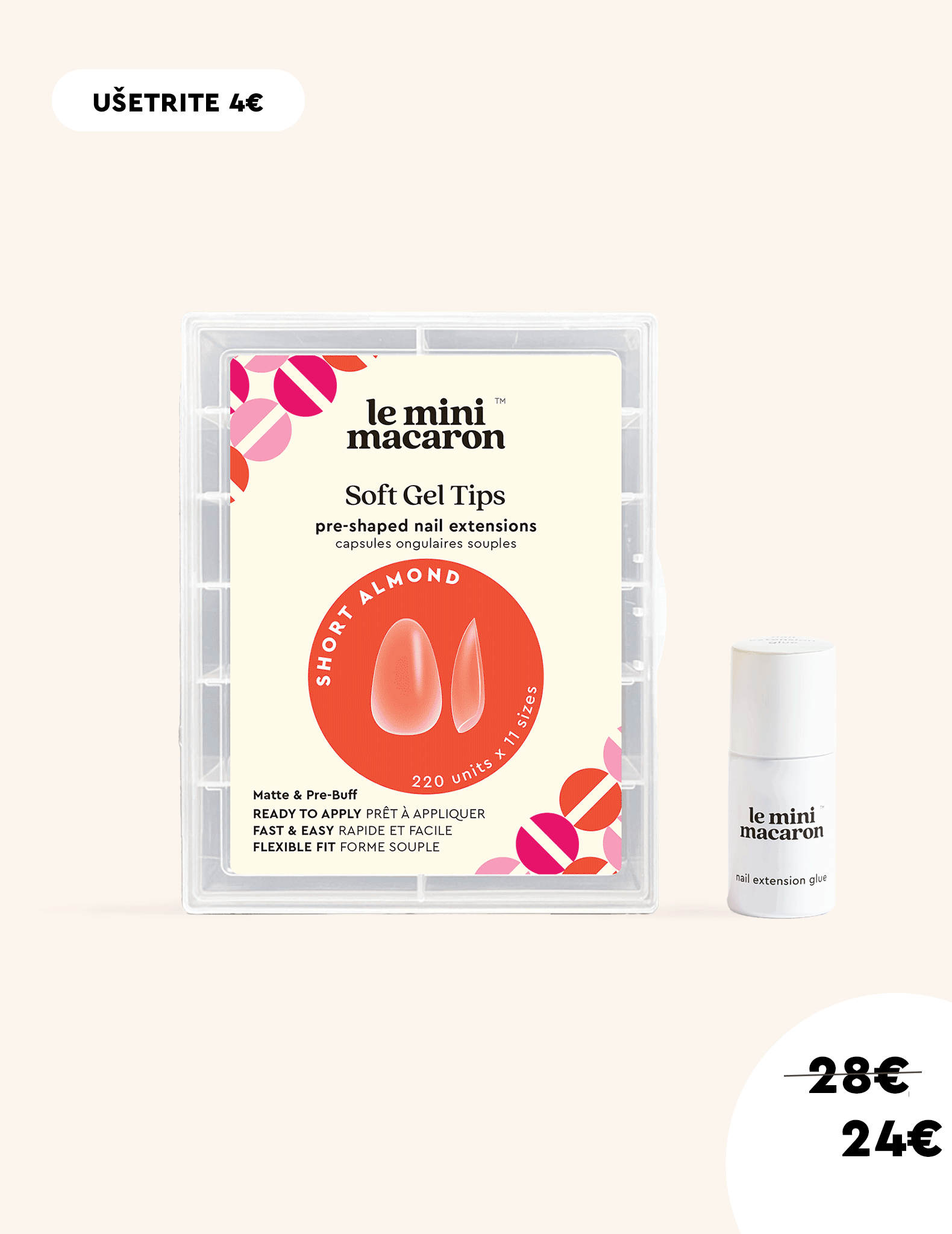 Gelové tipy + Lepidlo